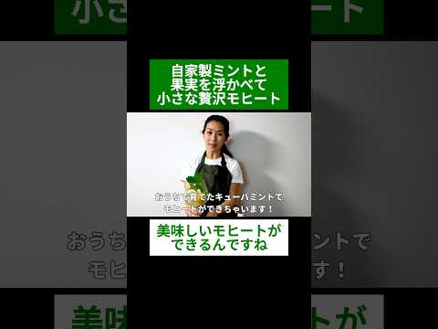 医療ビジネス薬科学科 🌿自家製ミントと果実を浮かべて 小さな贅沢モヒート🌿#shorts #ハーブ #体質改善 #キューバミント