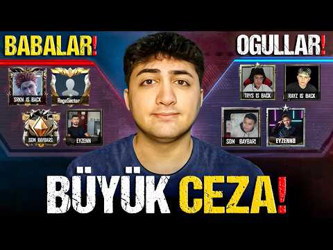 4 BABA vs 4 OĞUL! KAYBEDENE BÜYÜK CEZA! | PUBG Mobile