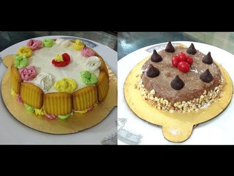 Christmas special || Chocolate  Mirror Cake || Vanila  Biscuit  Cake... || Recipe || Shimu's World