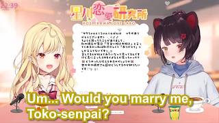 Hoshikawa Sara's down bad for Inui Toko【Eng Sub / Yuri / Nijisanji】