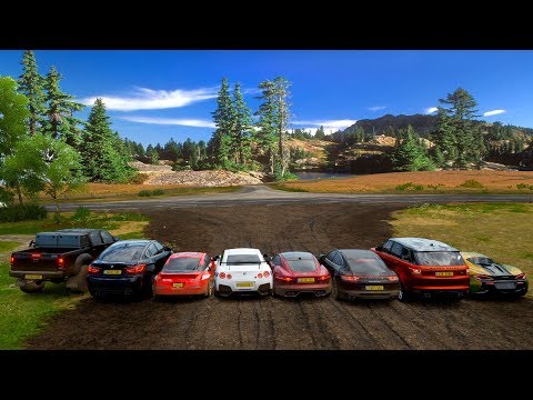 ARREMESSO SEM FREIO COM OS CARROS DOS YOUTUBERS - FORZA HORIZON 4 - GAMEPLAY