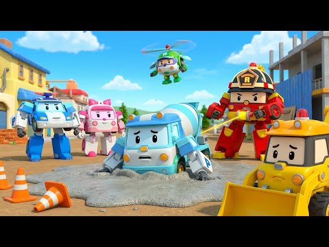 🚒 KITCHEN FIRE! Roy to the Rescue! 🚨 Robocar Poli Safety Series & STEM for Kids