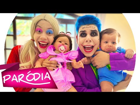 (PARÓDIA) MAIS UM BEBÊ CORINGA E ARLEQUINA | NÃO ERA LOVE -  Luan Pereira, Grelo & MC tuto