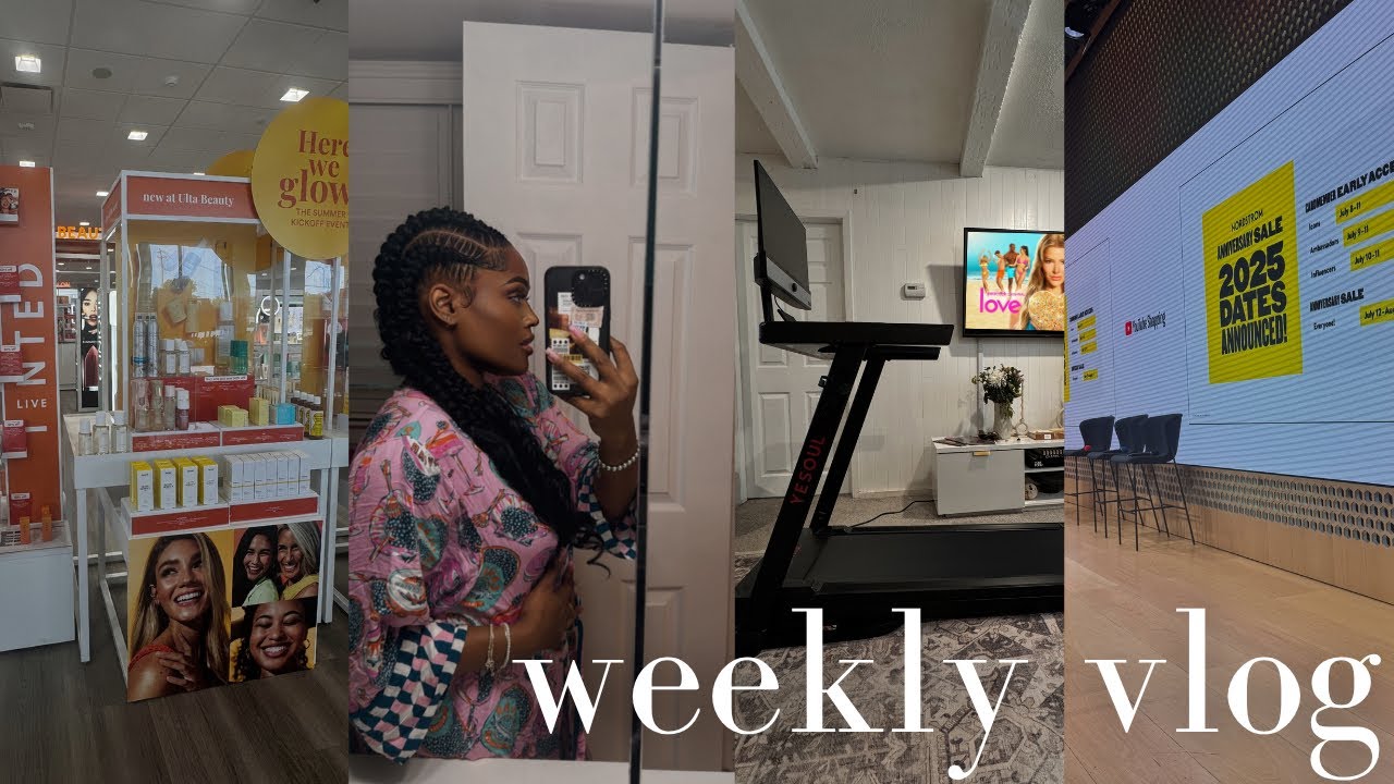 WEEKLY VLOG | NEW TREADMILL, SKIMS SET, YOUTUBE EVENTS & LOVE ISLAND USA S7