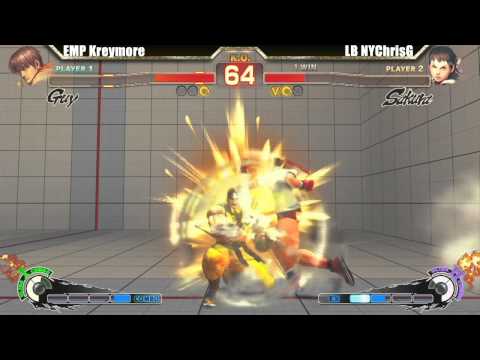 SSF4 AE 2012  EMP Kreymore vs LB NYChrisG - Japanese Style Tournament @ Next Level