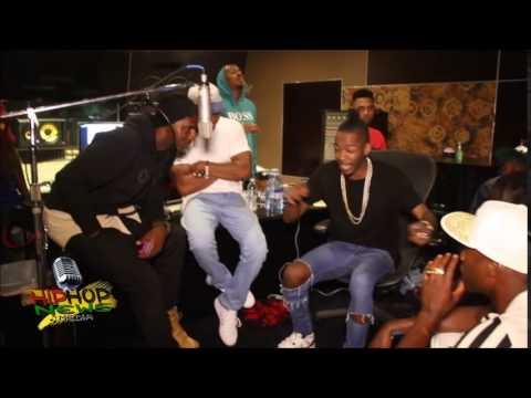 King Los Word Challenge Freestyle InStudio w/ Loaded Lux,Daylyt,Hollow Da Don,& Brother Polight