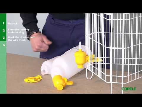 Slide 2 - Copele Mini Bird Drinker with Bottle, 0.5 L (video)