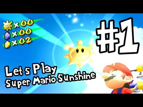 DinosaurFriend plays Super Mario Sunshine - Part 1 - Delfino Airstrip/Bianco Hills