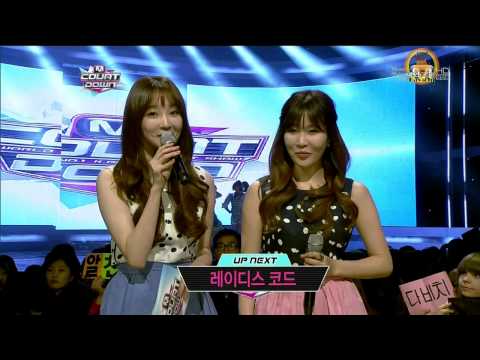 【HD】130321 M! Countdown Davichi 首次兩人MC CUT SK