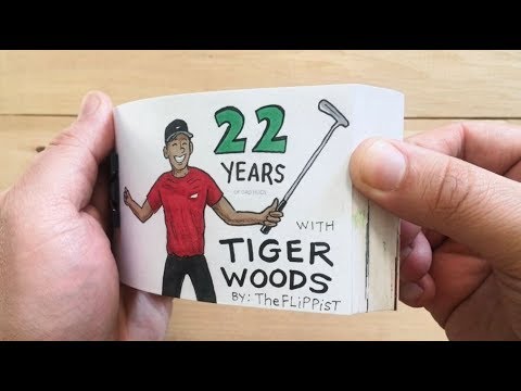 Tiger Woods Masters Win Flipbook Animation