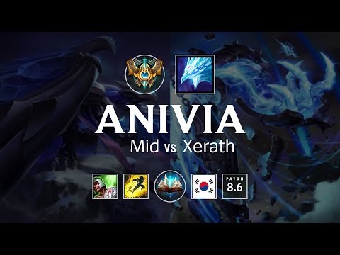 Anivia Mid vs Xerath - KR Challenger Patch 8.6