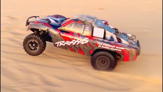 “The CHEAPEST Traxxas Slash” with PADDLES Carves Up the TEXAS SAND DUNES!!!