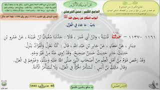 صورة شرح الجامع الكبير سنن الترمذي : باب ماجاء في العزل - الحديث 1161 || ماهر ياسين الفحل