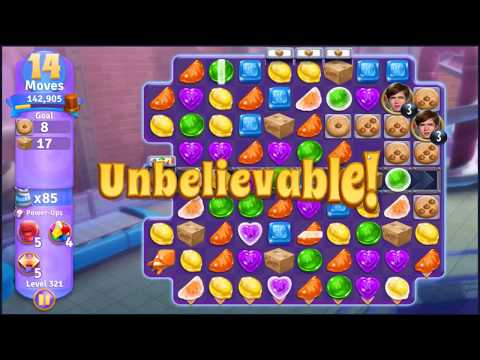 Wonka's World of Candy Level 321 - NO BOOSTERS + FULL STORY 🍫 | SKILLGAMING ✔️