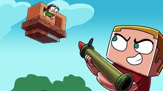 Minecraft - FLOATING BASE CHALLENGE: Don't Fall! (Explosions vs Base)