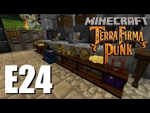 Minecraft - TerraFirmaPunk 2.0 - E24 - Underwater base & crafting a Carpenter