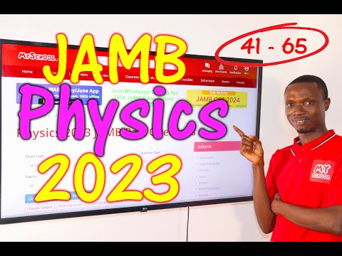 JAMB CBT Physics 2023 Past Questions 41 - 65