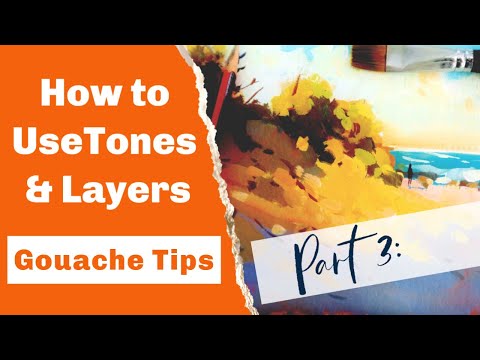 How to Paint in Layers with Gouache (Plus Toned Paper) 🎨