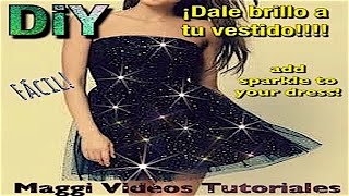 Decora tu Vestido con Purpurina o Glitter