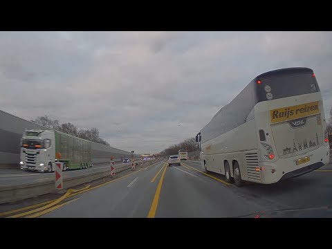 German Autobahn, Travelling  From Cologne To Bremen