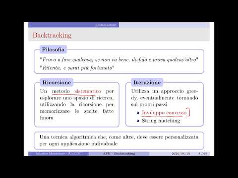 Capitolo 16 - Backtracking - 1 - Introduzione