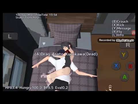 Yandere e Senpai finalmente insieme!!!😄😄😄(con maniere un pò..... )