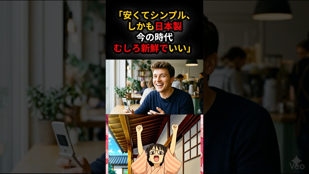 「時代錯誤」と笑われたガラケーが、スマホより人気になった理由 #海外の反応