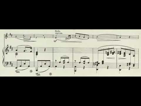 Erwin Schulhoff - WV.2 Melody for violin and piano (1903) [Score video]