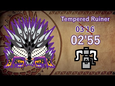MHWIB - Tempered Ruiner Nergigante 02'55 Spread HBG (6★ Ode to the Destruction)
