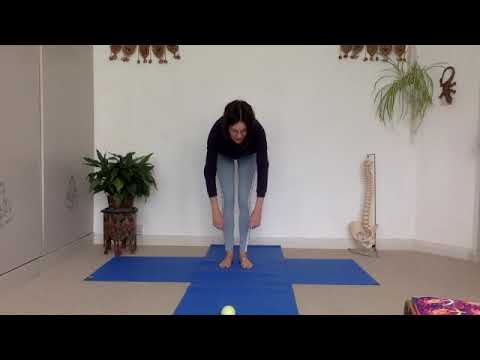 Fascia release technique with tennis ball
