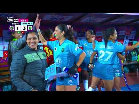 Women's  Hero Hockey India League 2025-26 || Match Highlights || Match 12 || PIPERS VS ROYALS