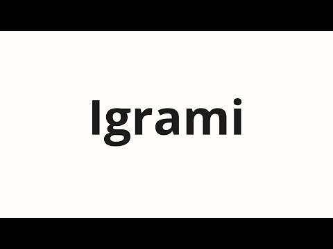 How to pronounce Igrami | Играми (Games in Russian)