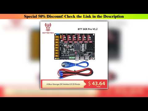 Review BIGTREETECH SKR PRO V1.2 32Bit Control Board 3D Printer Parts SKR V1.3 RAMPS 1.4 A4988 TMC22