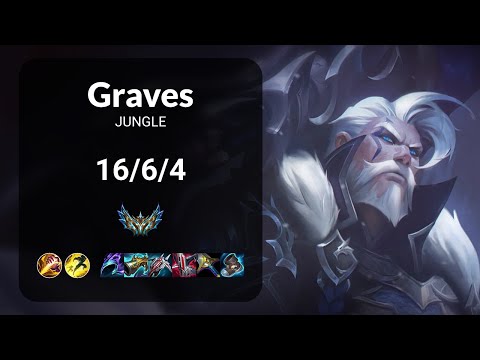 Graves vs Lillia JUNGLE - KR CHALLENGER Patch 14.20