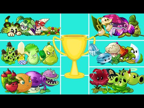 Tournament Team Bamboo Spartan & Nightcap Plant Vs 05 Best Team Plant - PvZ 2 Team 04 Plant