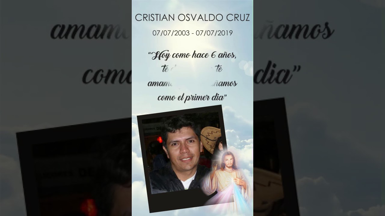 Video invitacion misa fallecimiento