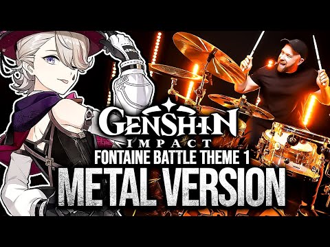 Genshin Impact (Fontaine Battle Theme 1) goes harder🎵  METAL VERSION