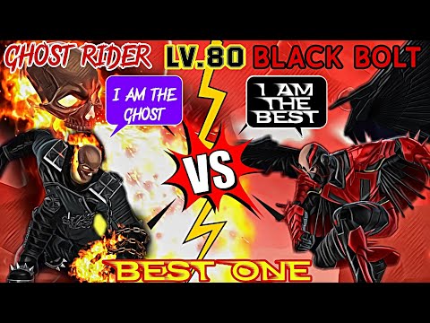 🔥Ghost Rider Vs Black Bolt ⚡Lv.80 BEST ONE Halloween Uniform | Marvel future fight