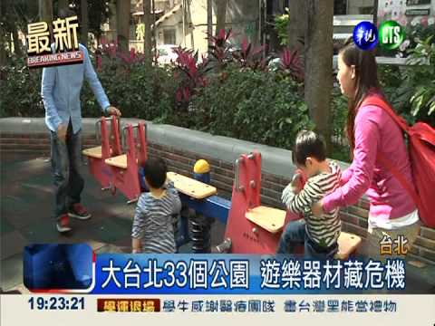 大台北33個公園 遊樂器材藏危機