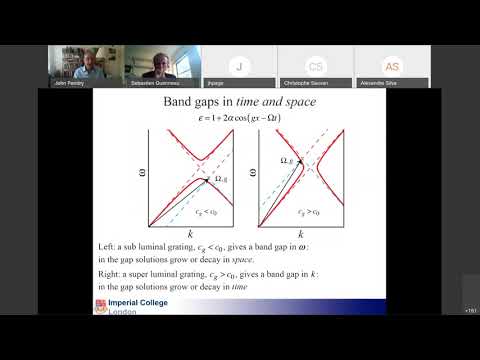 MetaMAT’s 9th webinar - Localisation of light in ordered time dependent systems - Sir John Pendry