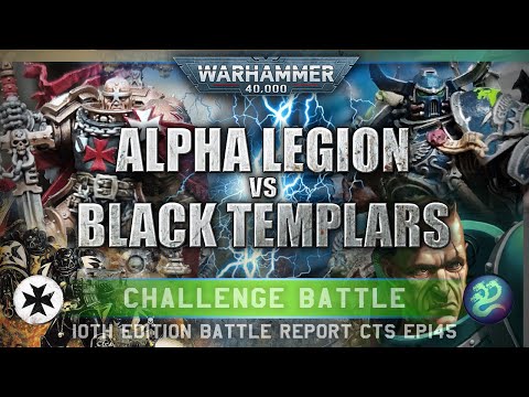 Black Templars vs Alpha Legion Chaos Space Marines Warhammer 40K Battle Report 10th Edition 2000pts