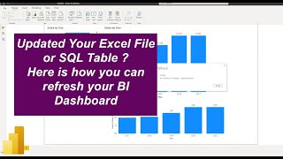 How to Update existing data and Refresh the PowerBI Dashboard ? | Power BI Tutorial