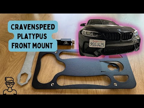 Say Goodbye To Front Bumper Holes! The CravenSpeed Platypus License Plate Mount