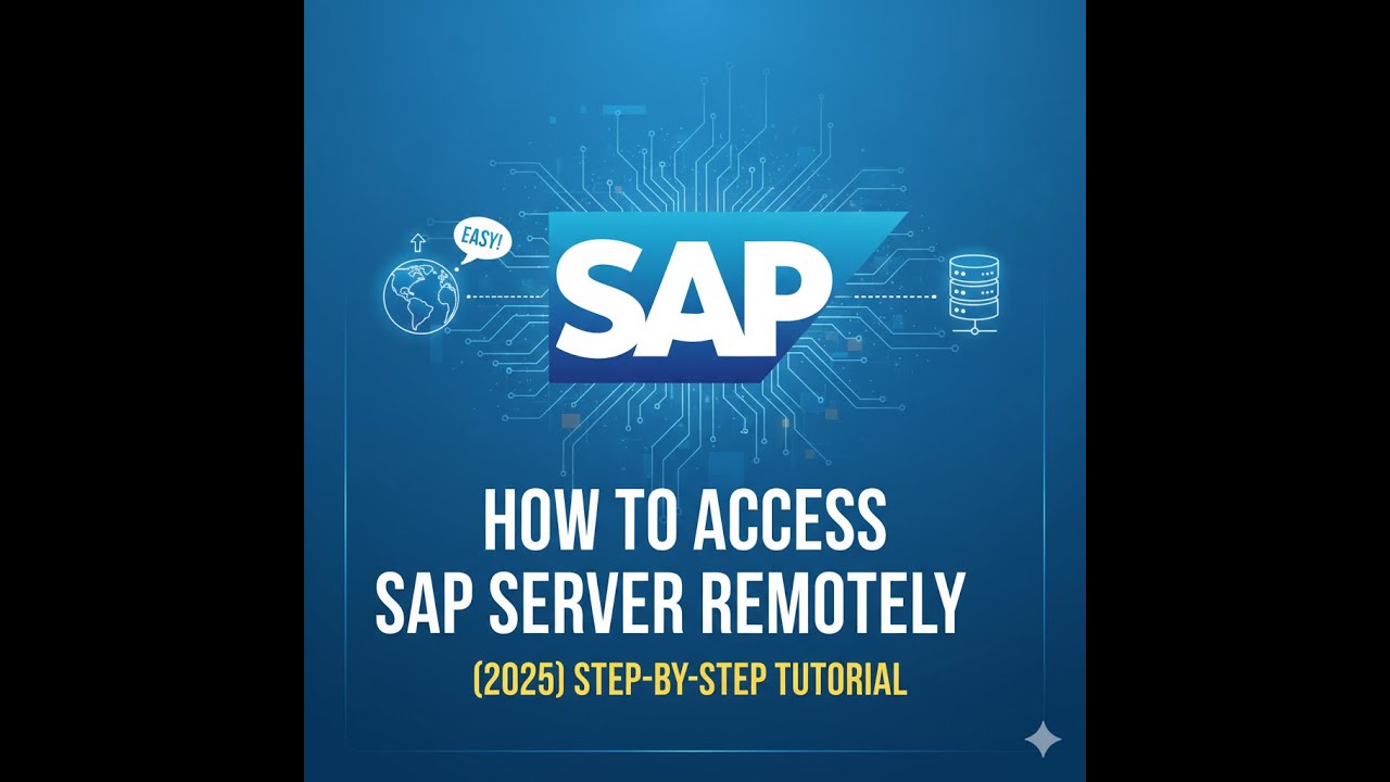 How to Access SAP Server Remotely (2025):Step-by-Step Tutorial|Beginners Guide|#sap #sapserver