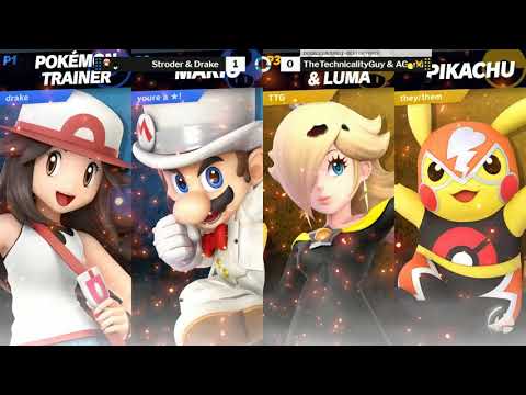 SOS 143 SSBU Doubles R2 - Stroder & Drake (Blue) vs TheTechnicalityGuy & AGenderWonder (Yellow)