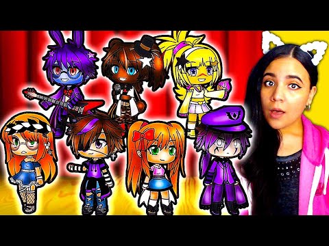 💛👪 The Afton Family Works at FNAF 1 & 3 👪💜 Gacha Club Mini Movie Reaction