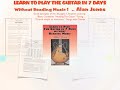 FREE How To Play Guitar Booklet by Alan Jones in aid of NHS and ALZHEIMERS and COELIAC Illnesses