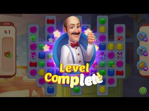 Homescapes Level 2486 With No Boosters - Bonus Scene With Austin