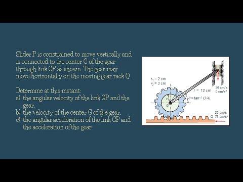 Dynamics Tutorial: Kinematics of rigid bodies with gear, link and slider