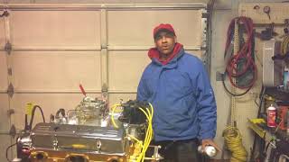 How to run a Chevy 350  on the engine stand  tony . S. Car